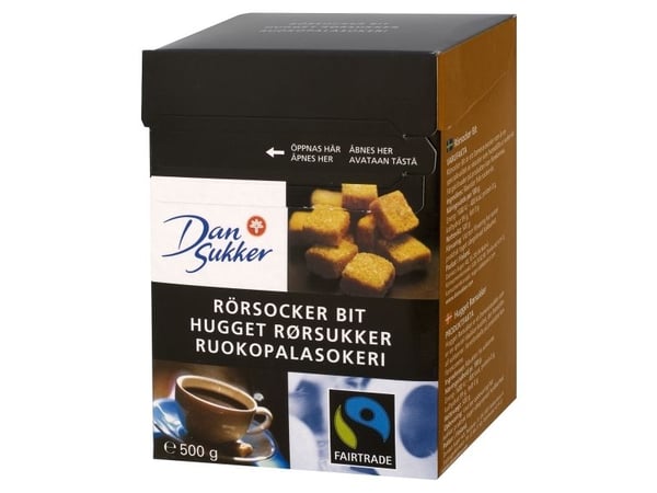 Hugget Rørsukker Fairtrade - (10 stk.) Hugget Rørsukker Fairtrade - (10 stk.)