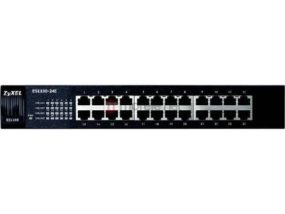 Zyxel ES-1100-24E - Switch - ikke-styrt - 24 x 10/100 - stasjonær