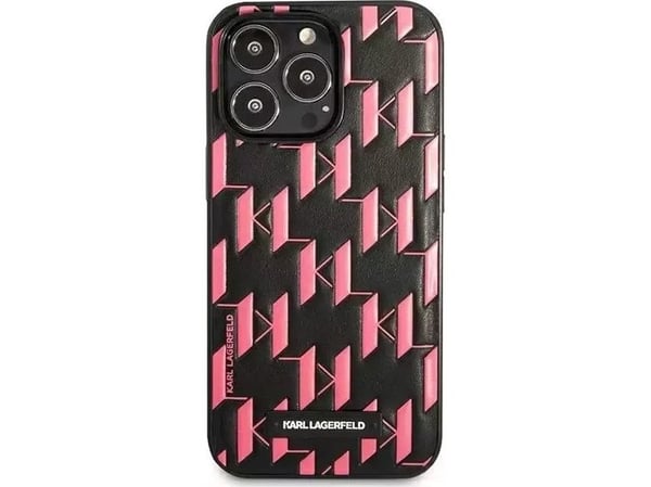 Karl Lagerfeld monogramplatta iPhone 13 Pro / 13 6.1"-skal - rosa
