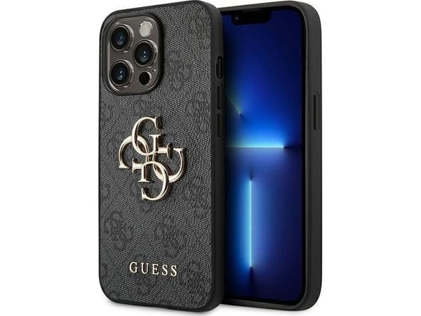 Guess GUHCP14L4GMGGR iPhone 14 Pro 6,1" grått hårt skal 4G Big Metal Logo Guess GUHCP14L4GMGGR iPhone 14 Pro 6,1" grått hårt skal 4G Big Metal Logo
