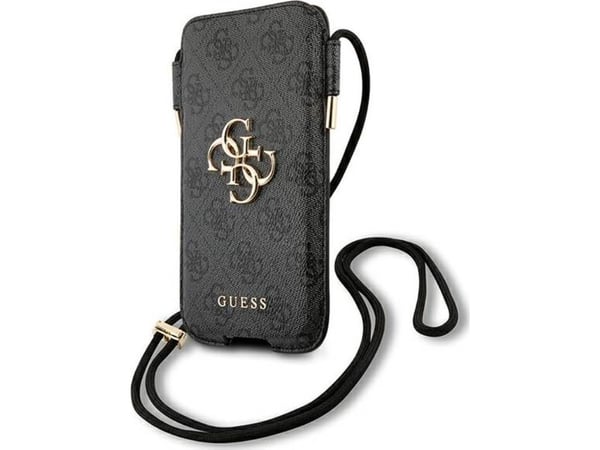 Guess-puhelinlaukku GUHCP12L4GPSGR 6.7" Pilkas/Pilkas 4G metalli logo