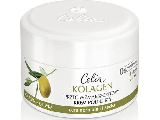 Celia anti-rynke collagenkrem semi-matt ansikt oliven 50 ml