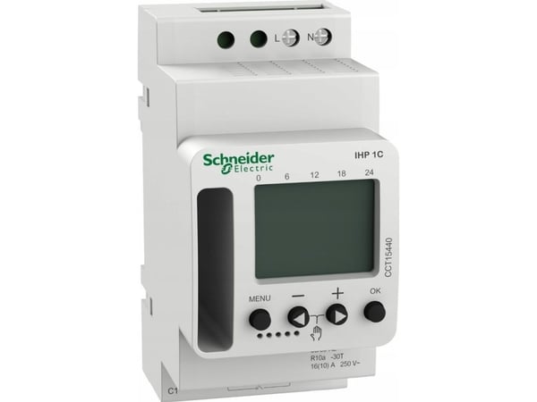 Schneider Electric digitalt veckour IHP 1C, veckoprogram CCT15440