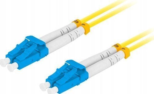 Lanberg - Koblingskabel - LC/UPC-enkeltmodus (hann) til LC/UPC-enkeltmodus (hann) - 0.5 m - 3 mm - fiberoptisk - dupleks - 9 / 125 micron - G.657.A...