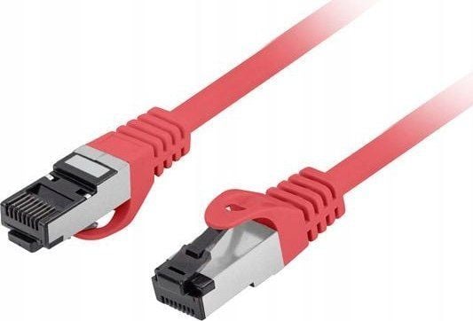 Lanberg - Koblingskabel - RJ-45 (hann) til RJ-45 (hann) - 6.2 mm - S/FTP - CAT 8.1 - halogenfri, uten hindringer - rød