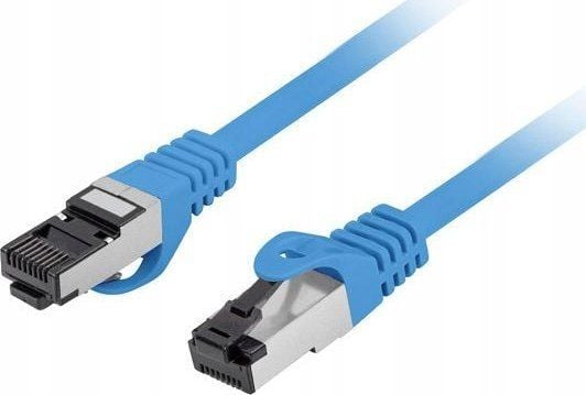 Lanberg - Patch-kabel - RJ-45 (hane) till RJ-45 (hane) - 2 m - 6.2 mm - S/FTP - CAT 8.1 - halogenfri, formpressad, hakfri, koppartrådar - blå