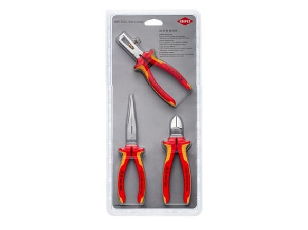 Knipex 00 31 30 BK V03, Tangsett, Rød, Gult, 618 g