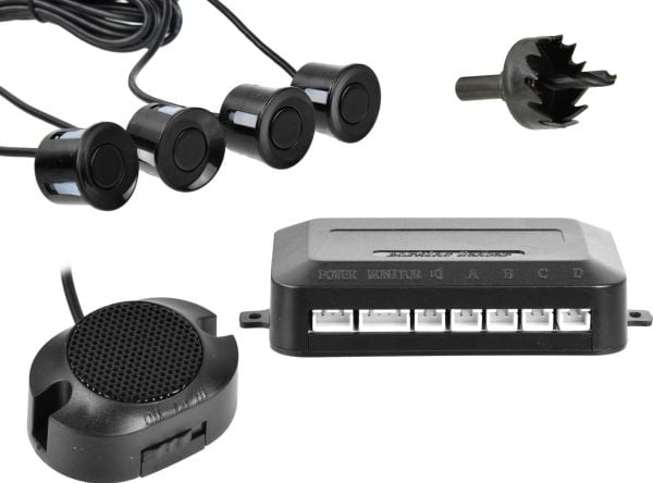 Geko Parkeringssensor - reverserende Buzzer+ 4 sensorer (40)