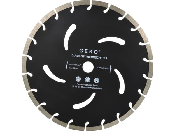 Geko diamantskive svart 300x10x25,4mm (G00296)