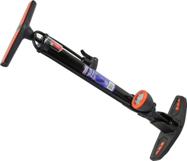 Geko stålpumpe med manometer premium 38x520 (10) G01283 Geko stålpumpe med manometer premium 38x520 (10) G01283