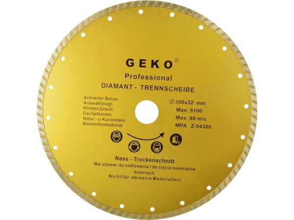 Geko kappeskive Ø300x8x32 mm turbo GEKO PROFI (20)