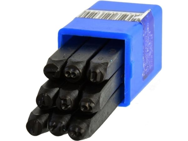 Geko numreringsstämplar siffror 4 mm / 9 delar (50/100)