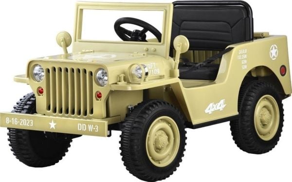 Jokomisiada militær bil på batteri Willys 4x4 + pilot