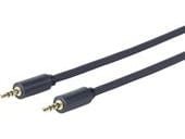 VivoLink - Lydkabel - mini-phone stereo 3.5 mm hann til mini-phone stereo 3.5 mm hann - 1.5 m - dobbeltisolert - svart