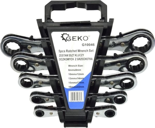 Geko rengasavainsarja 5 kpl.6-22mm(5/20)