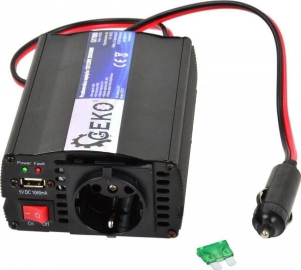 GEKO spänningsomvandlare 12V/230V 250/500W (10) G17000