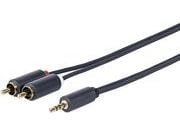 VivoLink - Lydkabel - mini-phone stereo 3.5 mm hann til RCA hann - 30 m - dobbeltisolert