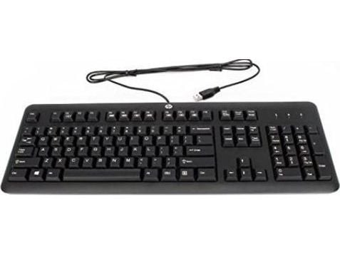 HP 672647-333, Full-size (100%), Koblet med ledninger (ikke trådløs), USB, Mekanisk nøkkelbryter, Sort (Dutch layout)