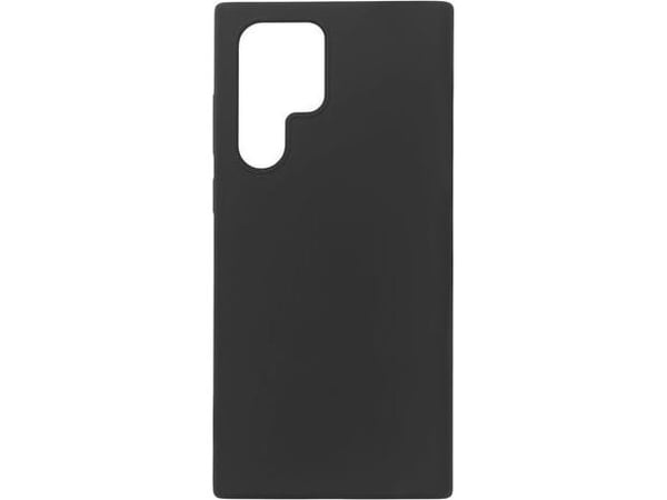 eSTUFF - Bagsidecover til mobiltelefon - silikon - sort - til Samsung Galaxy S22 Ultra