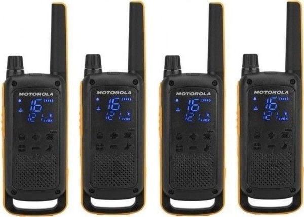 Motorola Talkabout T82 Extreme Quad Pack, Ammattikäytön radiopuhelin (PMR), 16 kanavaa, 10000 m, LED, Micro-USB, Nikkelimetallihybridi (NiMH)