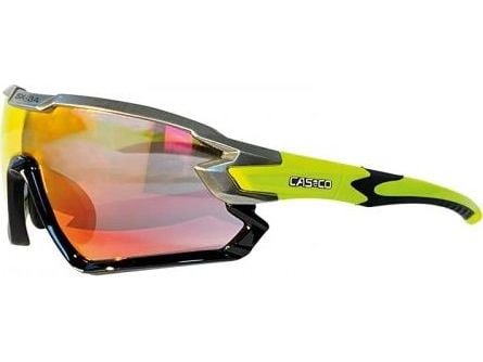 Casco sportsbriller CASCO SX-34 Carbonic black/yellow red mirror