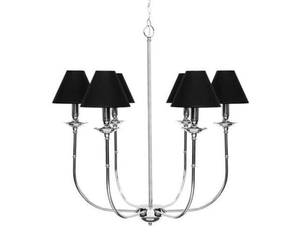 Light Prestige hengelampe Glamour hengende lampe LP-979/6P lysekrone på kjede svart