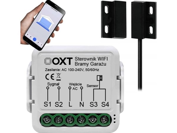Tuya WiFi magnetisk sensorkontroller med magnetføler OXT SWT10G