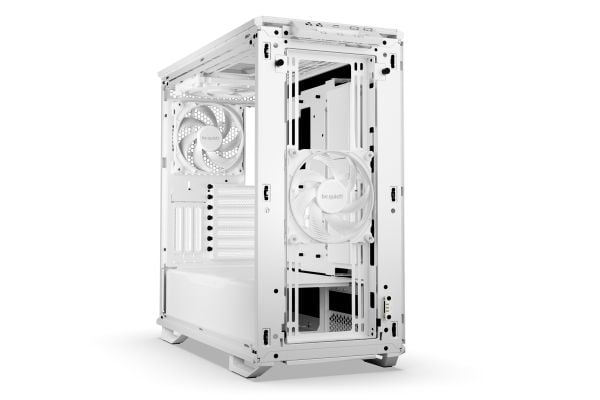 be quiet! Dark Base 701 - Midi-tårn - utvidet ATX (E-ATX) - sidepanel med vindu (herdet glass) - ingen strømforsyning (ATX / PS/2) - hvit - USB/lyd