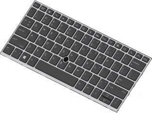 HP - Erstatningstastatur for bærbar PC - med pekepinne - bakbelysning - Europa - for EliteBook 735 G5 Notebook, 735 G6 Notebook, 830 G5 Notebook, 8...