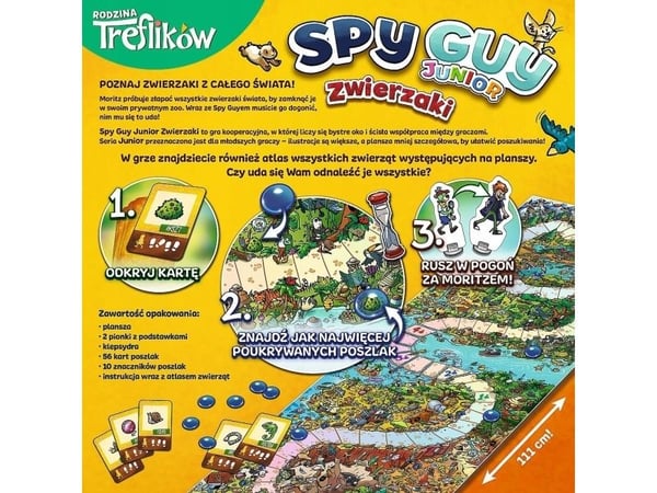 Trefl Cooperative brettspill Spy Guy Junior animals