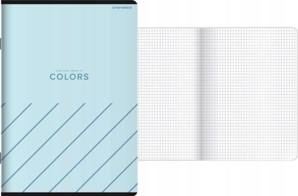 Top 2000 skolehefte Top 2000 Colors A6/48k ruter miks farger
