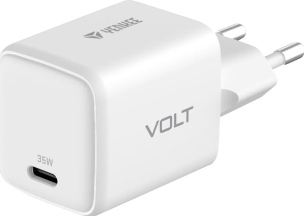 Yenkee-lader USB C 35W 3A Strømforsyning 3.0 QC 3.0 nettverkslader Hvit