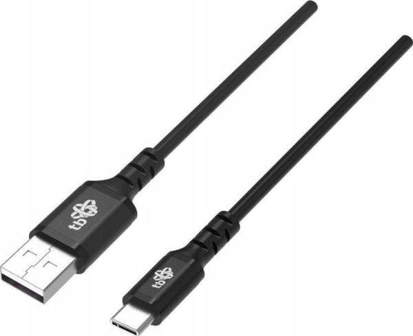 TB USB-kaapeli USB-USB C-kaapeli 1,5 m silikoni musta