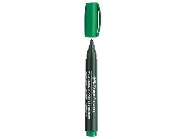 Faber-Castell vannfast tusj rund spiss grønn