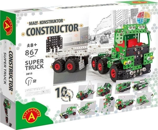 Alexander konstruksjonssett Maly Konstruktor Pro-Super Truck 10w1