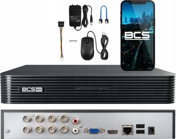 BCS-opptaker AHD, HD-CVI, HD-TVI, CVBS, TCP/IP BCS-B-XVR0801(2.0) 8 KANALER BCS BASIC BCS-opptaker AHD, HD-CVI, HD-TVI, CVBS, TCP/IP BCS-B-XVR0801(2.0) 8 KANALER BCS BASIC