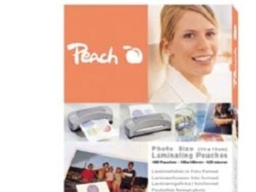 Peach - 125 mikroner - 106 x 156 mm lamineringspunger Peach - 125 mikroner - 106 x 156 mm lamineringspunger