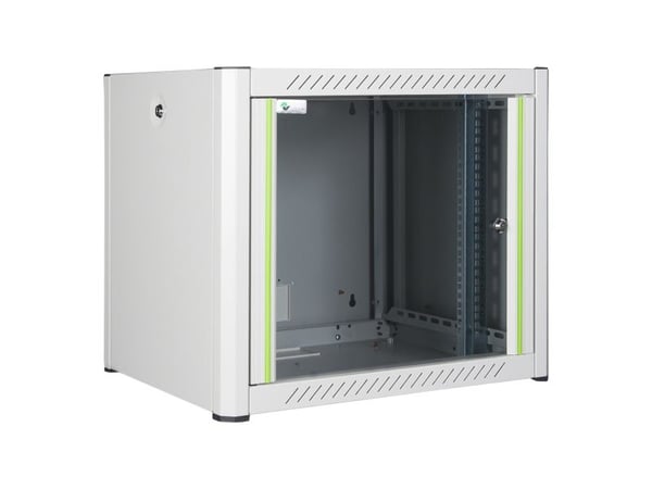 Lanview by Logon - Rack skap - 60 x 45, pro - veggmonterbar - hvit, RAL 7035 - 12U - 19"