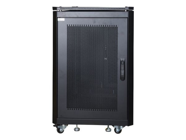 Lanview by Logon - Rack skåp - 600 x 1000 mm, server line - fristående - svart, RAL 9005 - 19"