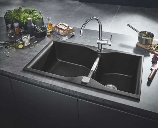 GROHE 32321DC2, Dra ut, Stål, Kran-håndtak, Single/enkelt, Super steel, 1/2"