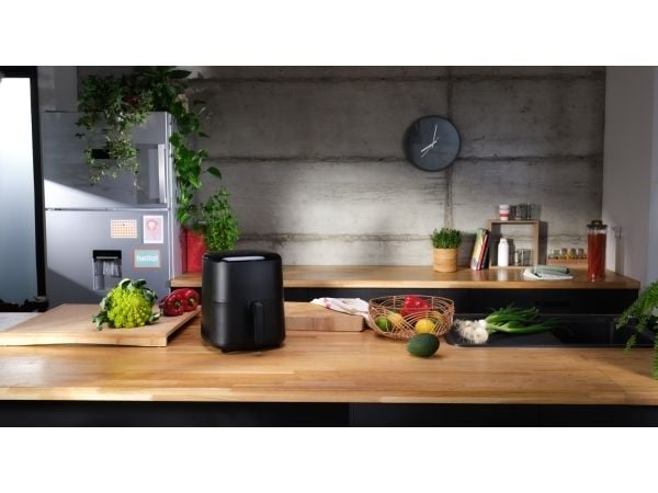 Tefal Easy Fry Max EY245B, Varmluftsfrityr, 5 l, 6 person(er), Single/enkelt, Grå, Berøringskontroll