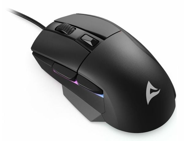 Sharkoon SKILLER SGM35 - Mus - optisk - 6 knapper - kablet - USB - svart