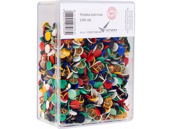 Victory Toimistotuote Victory Toimistotuote VICTORY OFFICE PINE CUPS MIX COLOURS 1000 PERSON PLASTIC BASKETTI