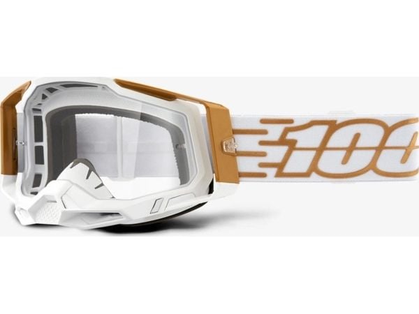 100% briller 100% RACECRAFT 2 MAYFAIR (Gjennomsiktig anti-dugg glass, LT 88–92% + 10 rivdeler) (NY)