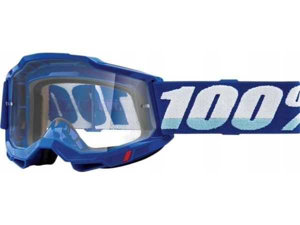 100% briller 100% ACCURI 2 BLUE (klar linse Anti-Fog, LT 88%–92%) (NY)