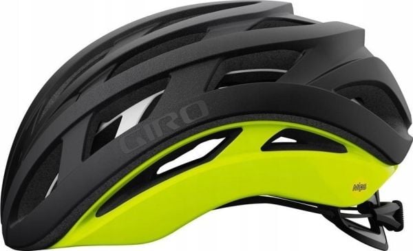 GIRO sykkelhjelm Helios Spherical MIPS matt svart fade highlight yellow str. S (51-55 cm) (NY)