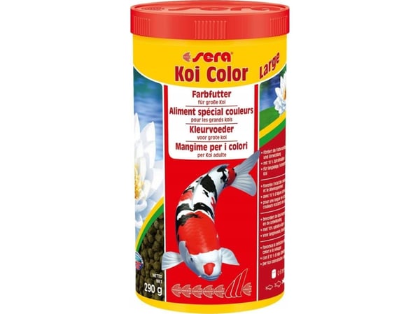 Sera Koi Color Large 1.000 ml, granulat - komplettfôr til koi