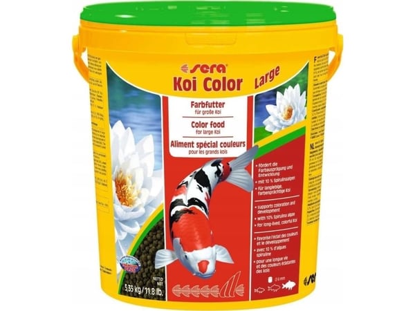 Sera Koi Color Large 21 l granulat - fôr til koi