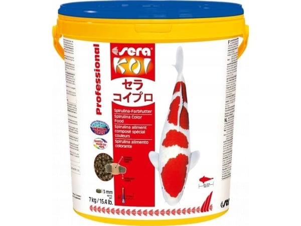 Sera Koi Professional Spirulina Color Food 7 kg - profesjonelt fiskefôr