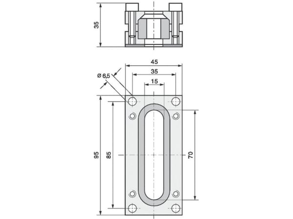 LAPP SKINDICHT FL3 förtjockningsgenomföring i aluminium, 1 st